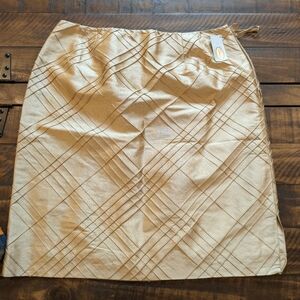 NWT Talbot's Silk Shantung Skirt 12P